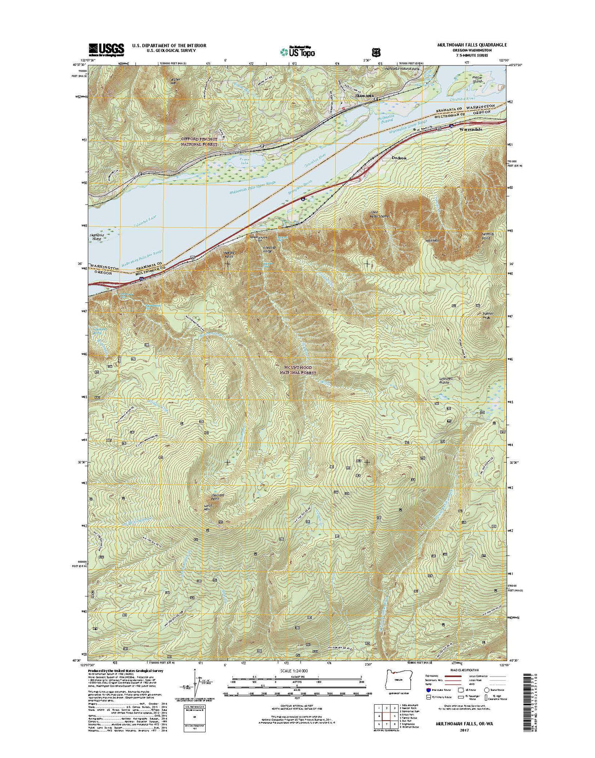 Multnomah Falls, OR-WA