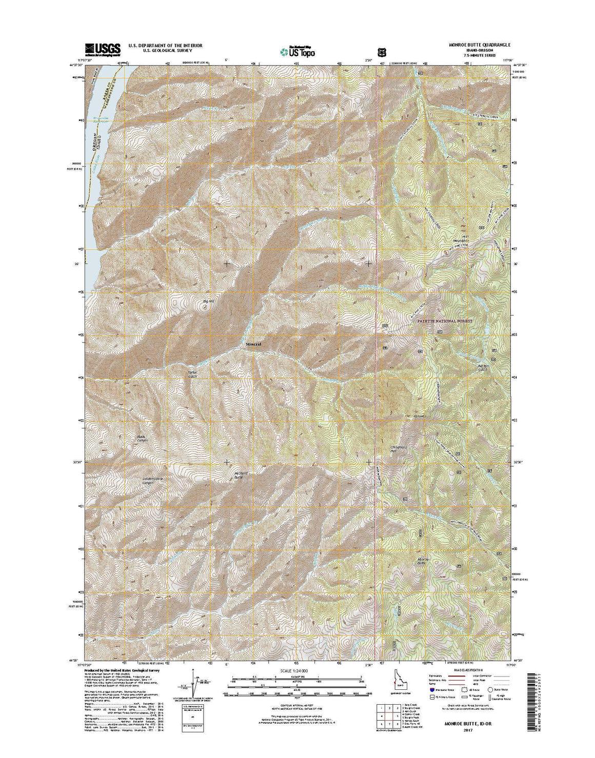 Monroe Butte, ID-OR