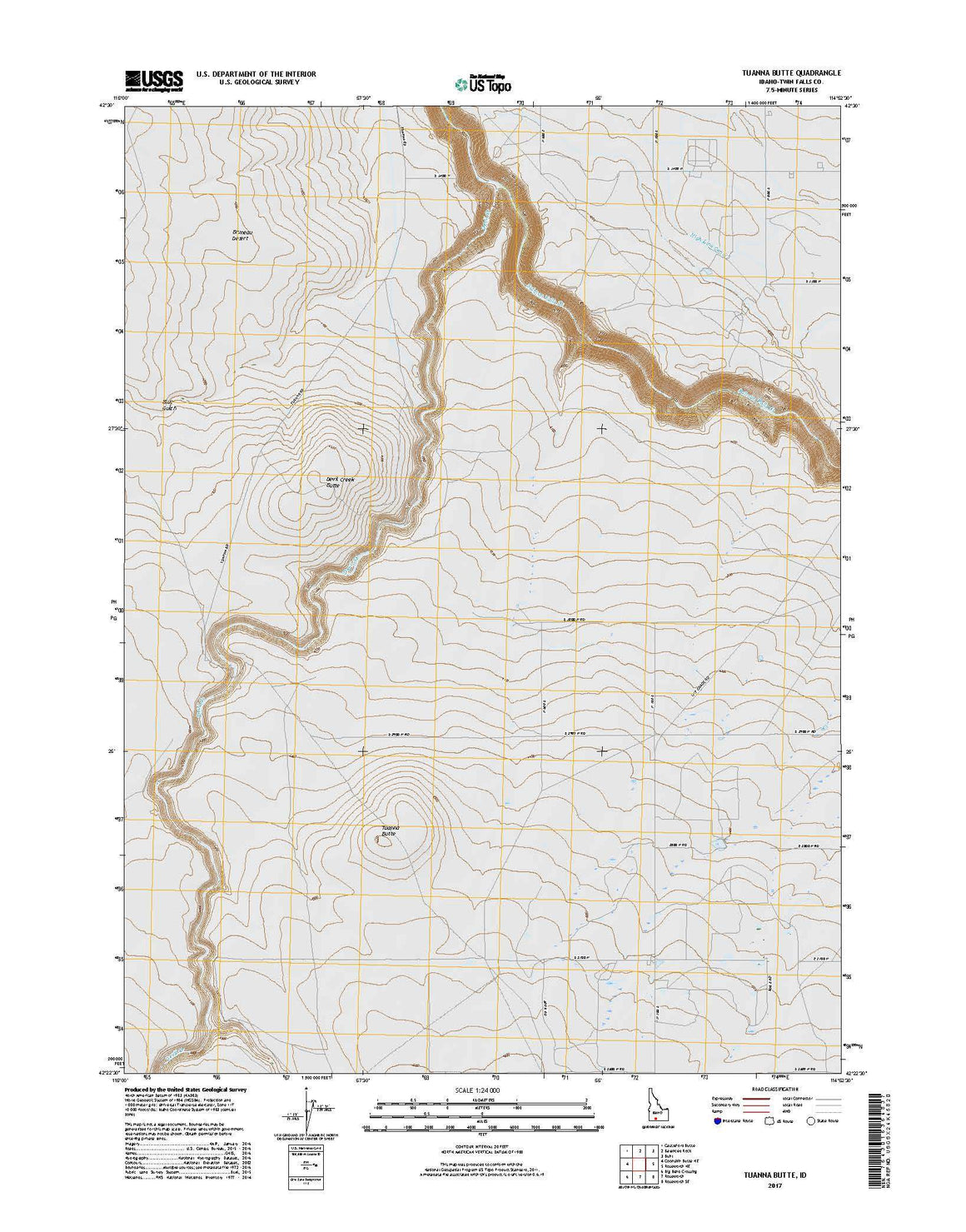 Tuanna Butte, ID