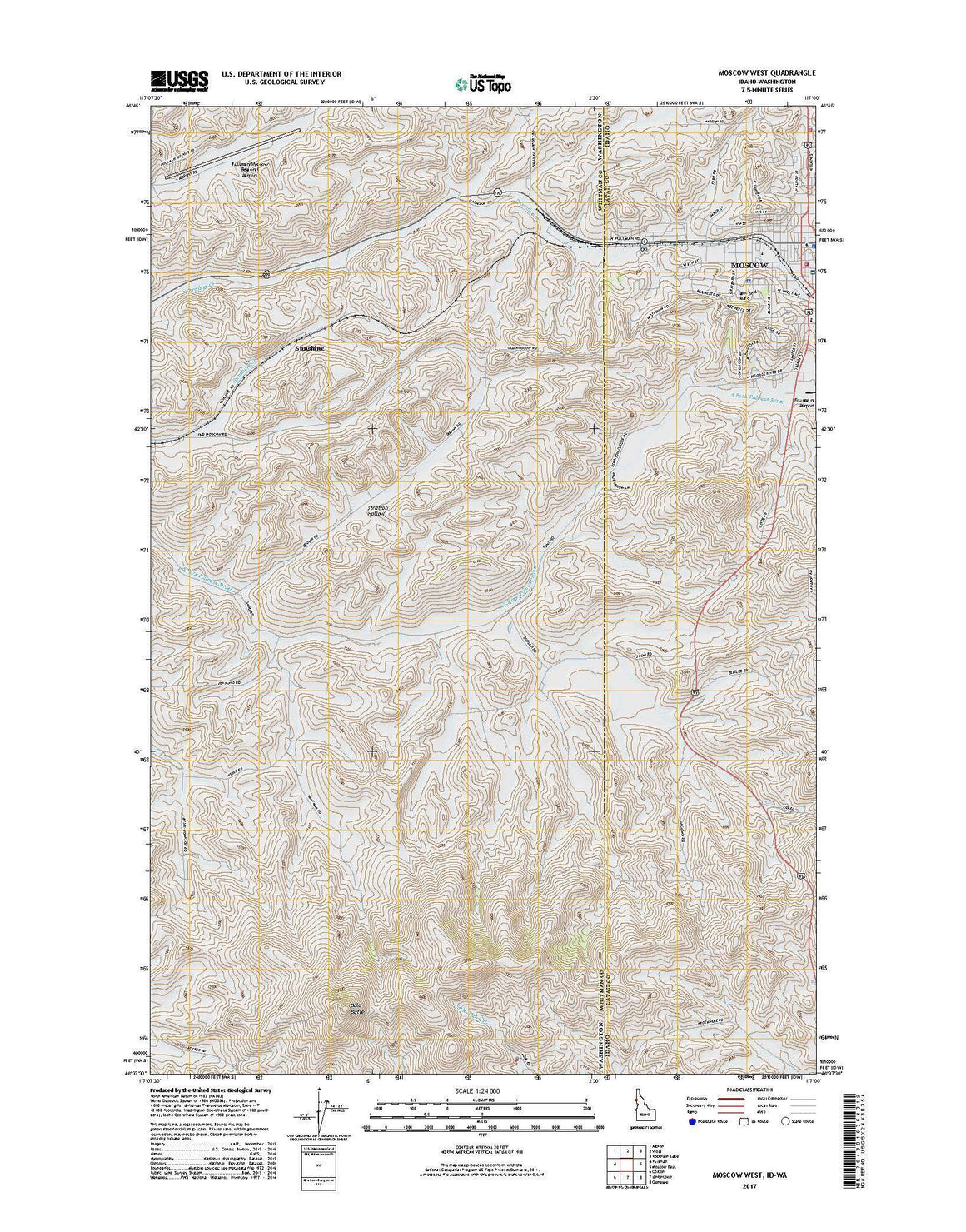 Moscow West, ID-WA