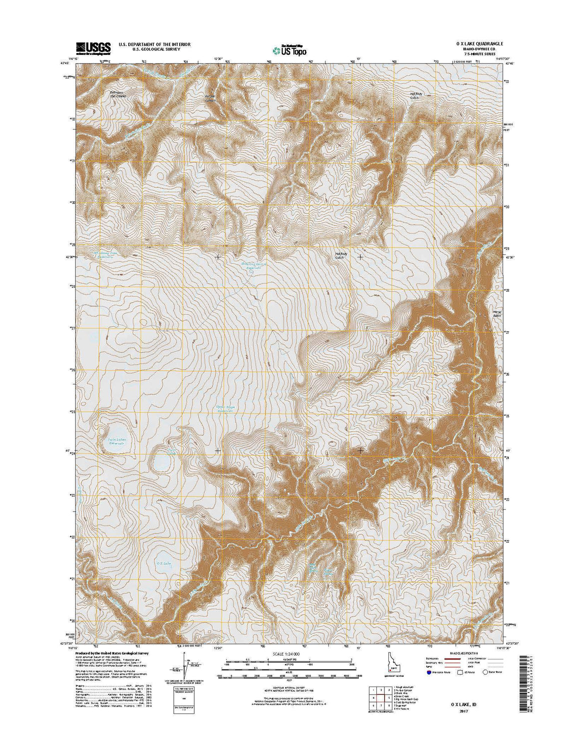 O X Lake, ID