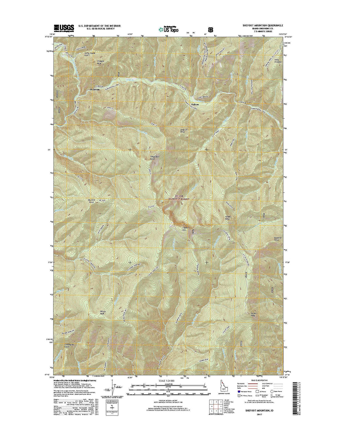 Shefoot Mountain, ID