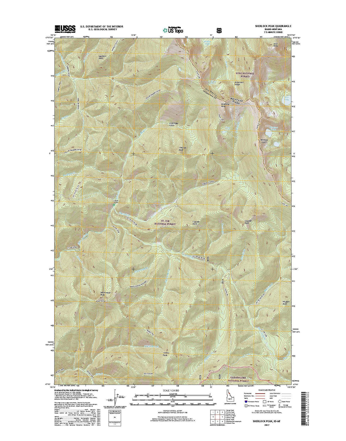 Sherlock Peak, ID-MT