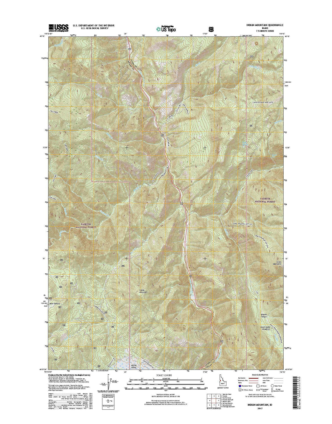 Indian Mountain, ID