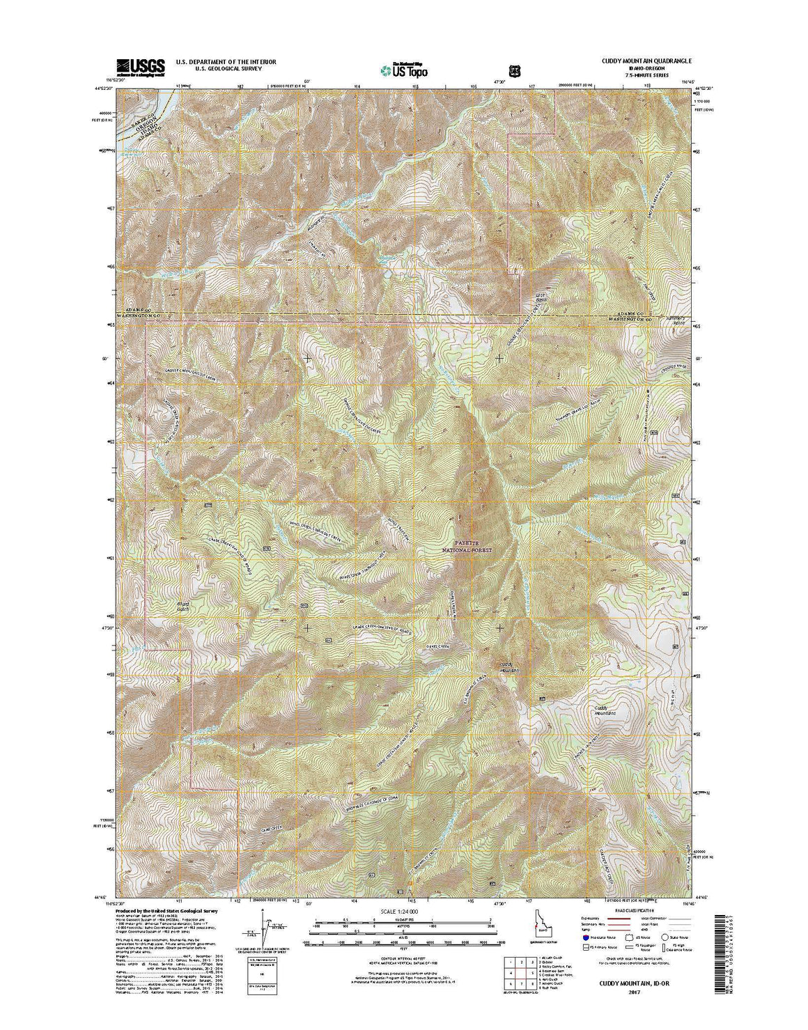 Cuddy Mountain, ID-OR