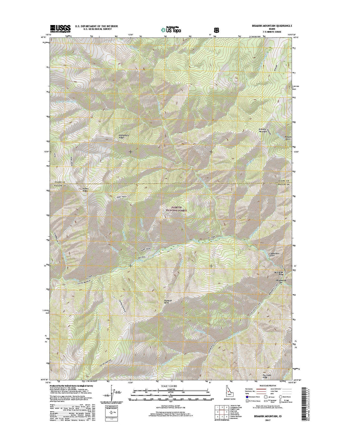 Bismark Mountain, ID