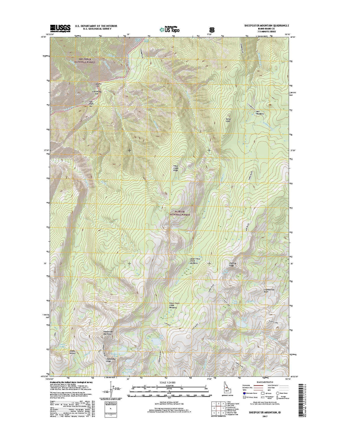 Sheepeater Mountain, ID