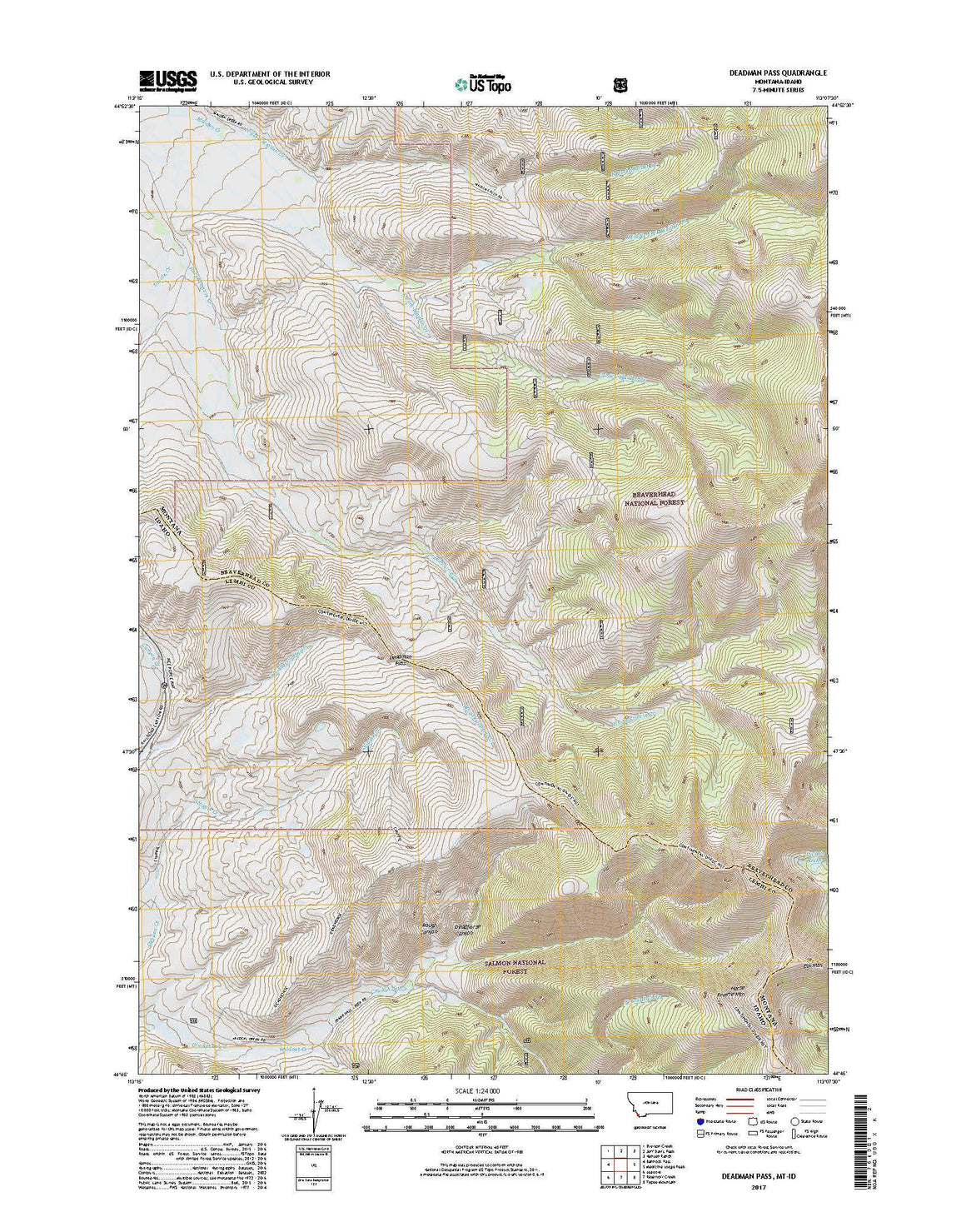 Deadman Pass, MT-ID