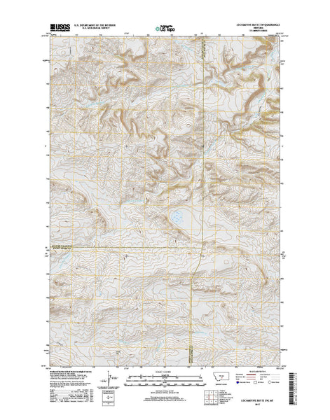 Locomotive Butte SW, MT