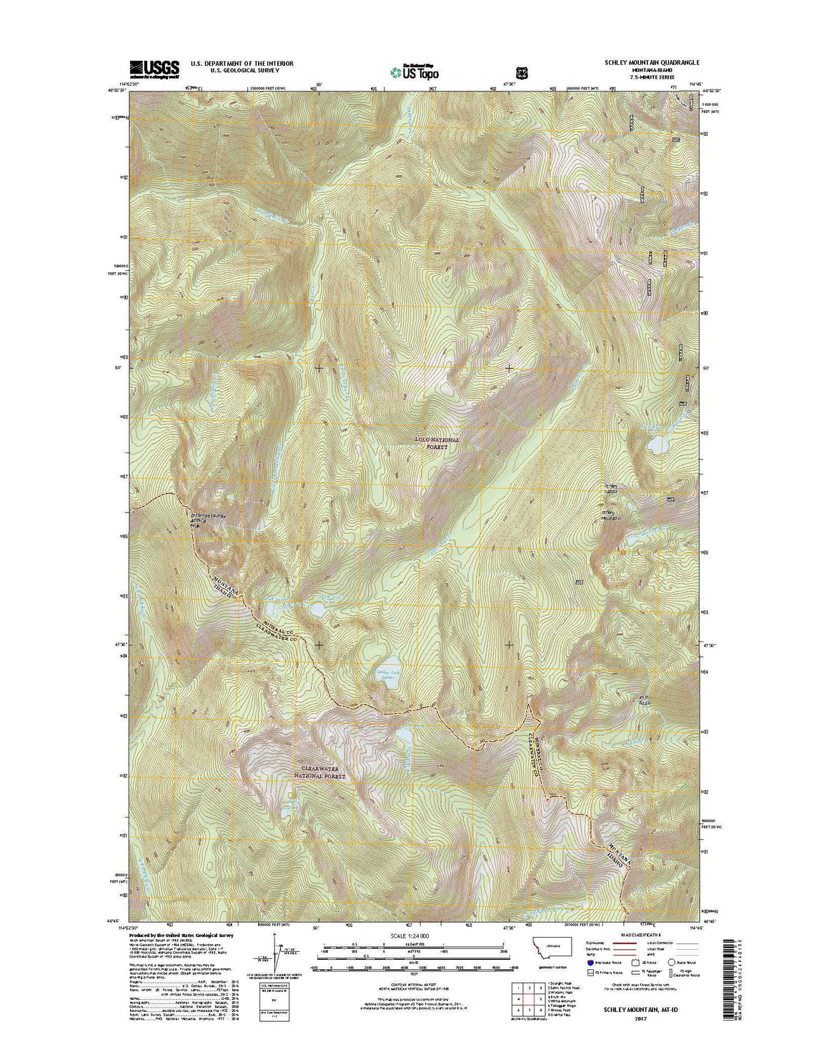 Schley Mountain, MT-ID