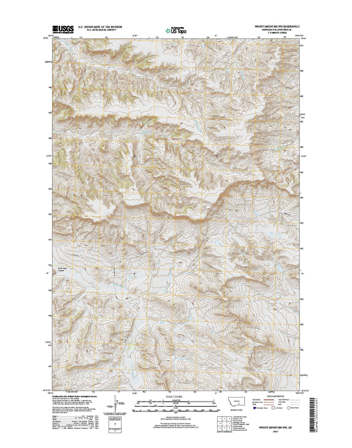 Woody Mountain NW, MT