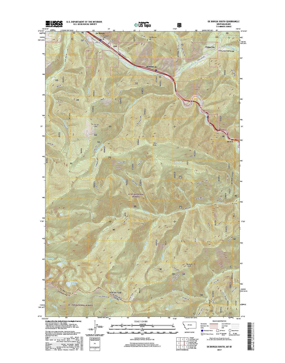 De Borgia South, MT-ID