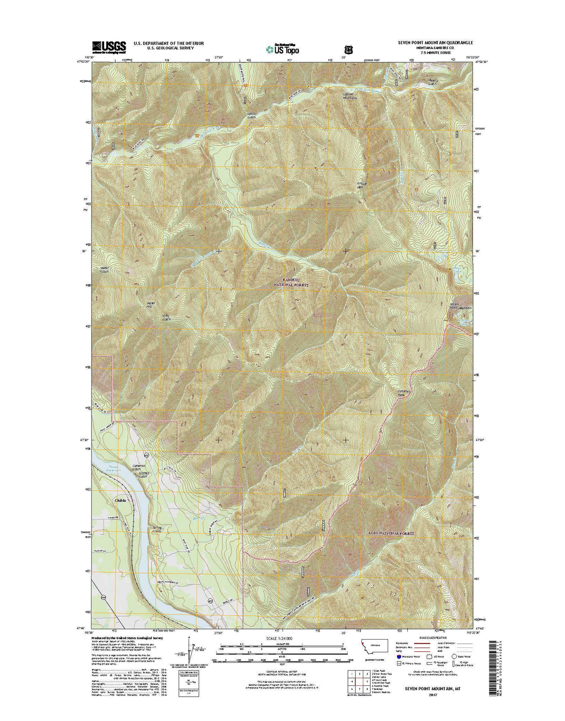 Seven Point Mountain, MT