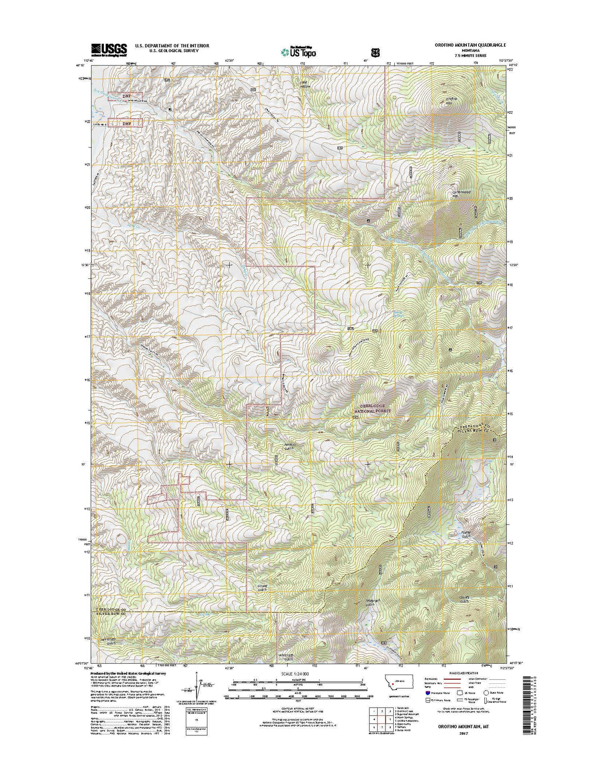 Orofino Mountain, MT