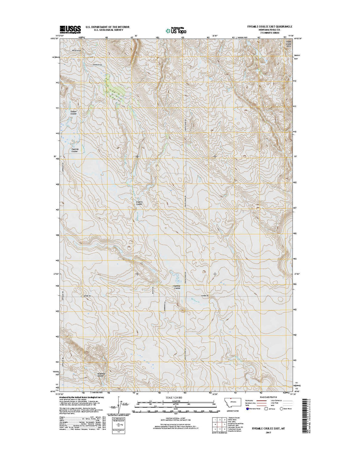 Fivemile Coulee East, MT