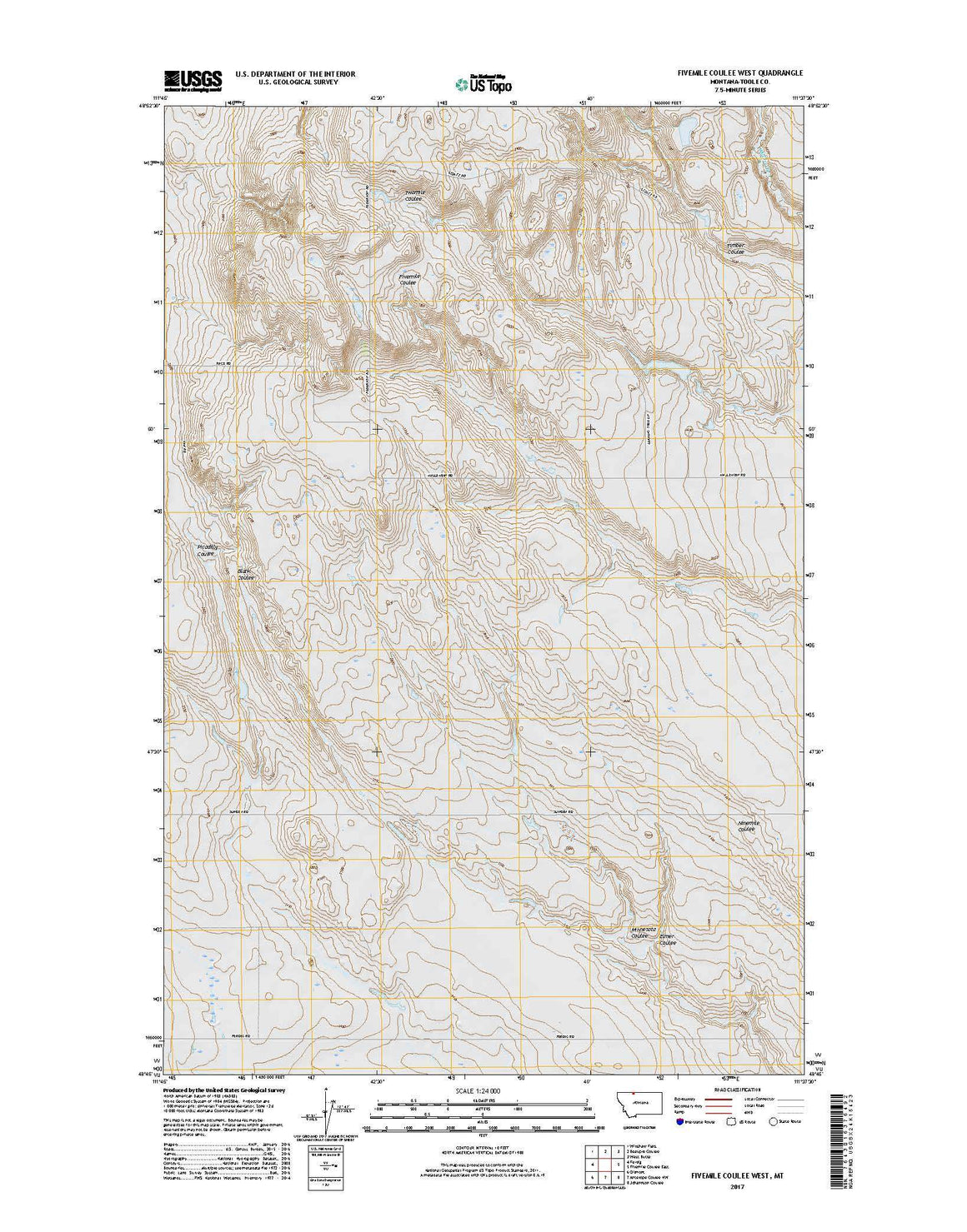 Fivemile Coulee West, MT