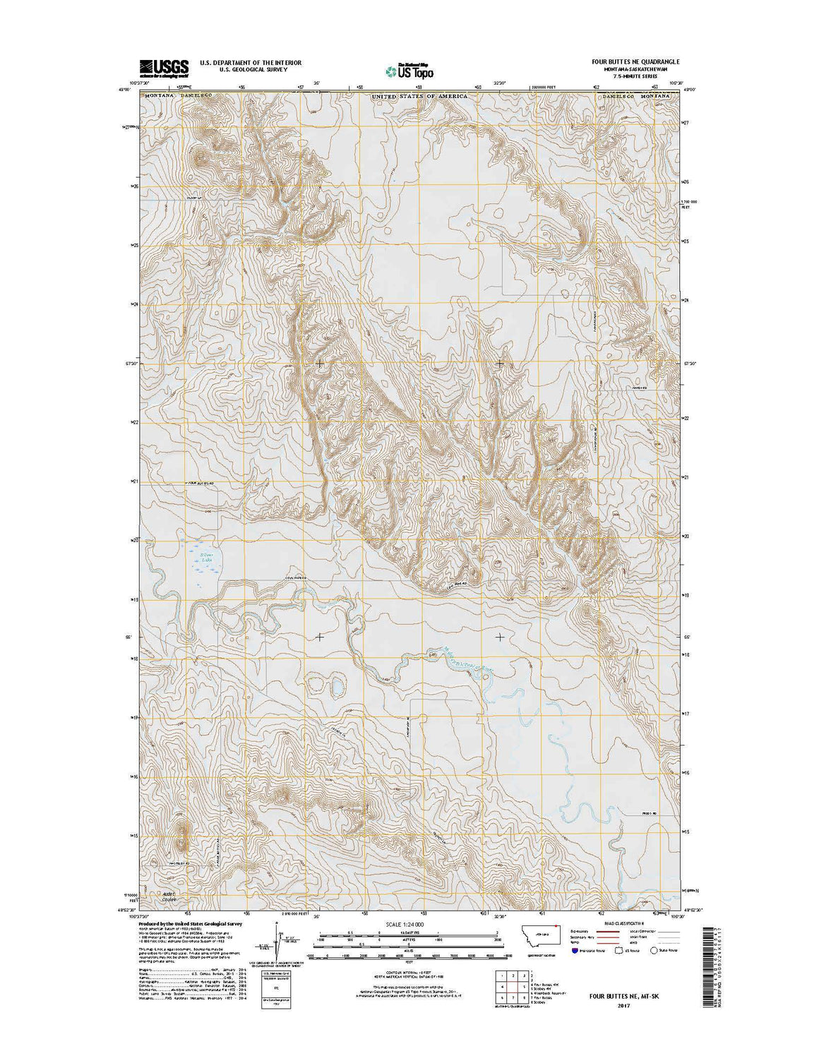 Four Buttes NE, MT-SK