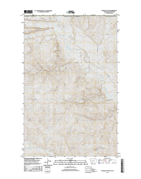 Four Buttes NW, MT-SK