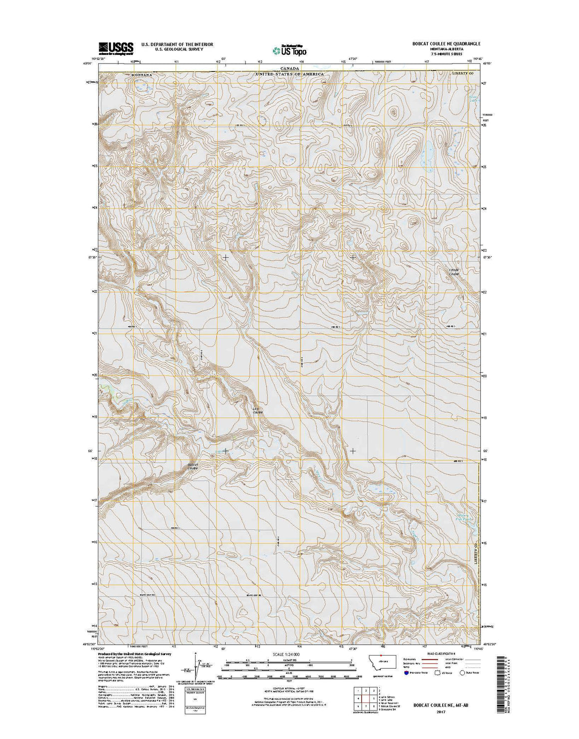 Bobcat Coulee NE, MT-AB