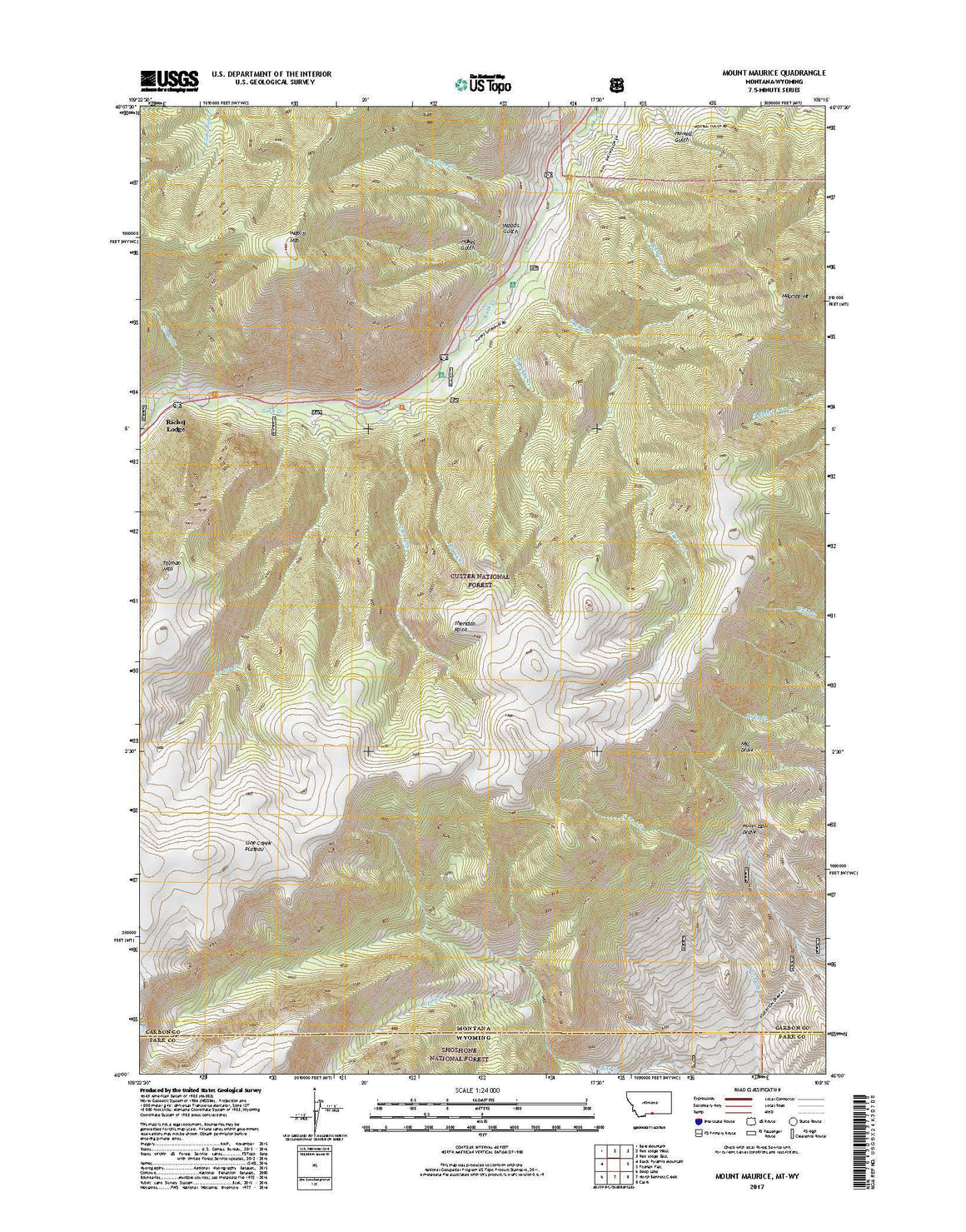 Mount Maurice, MT-WY