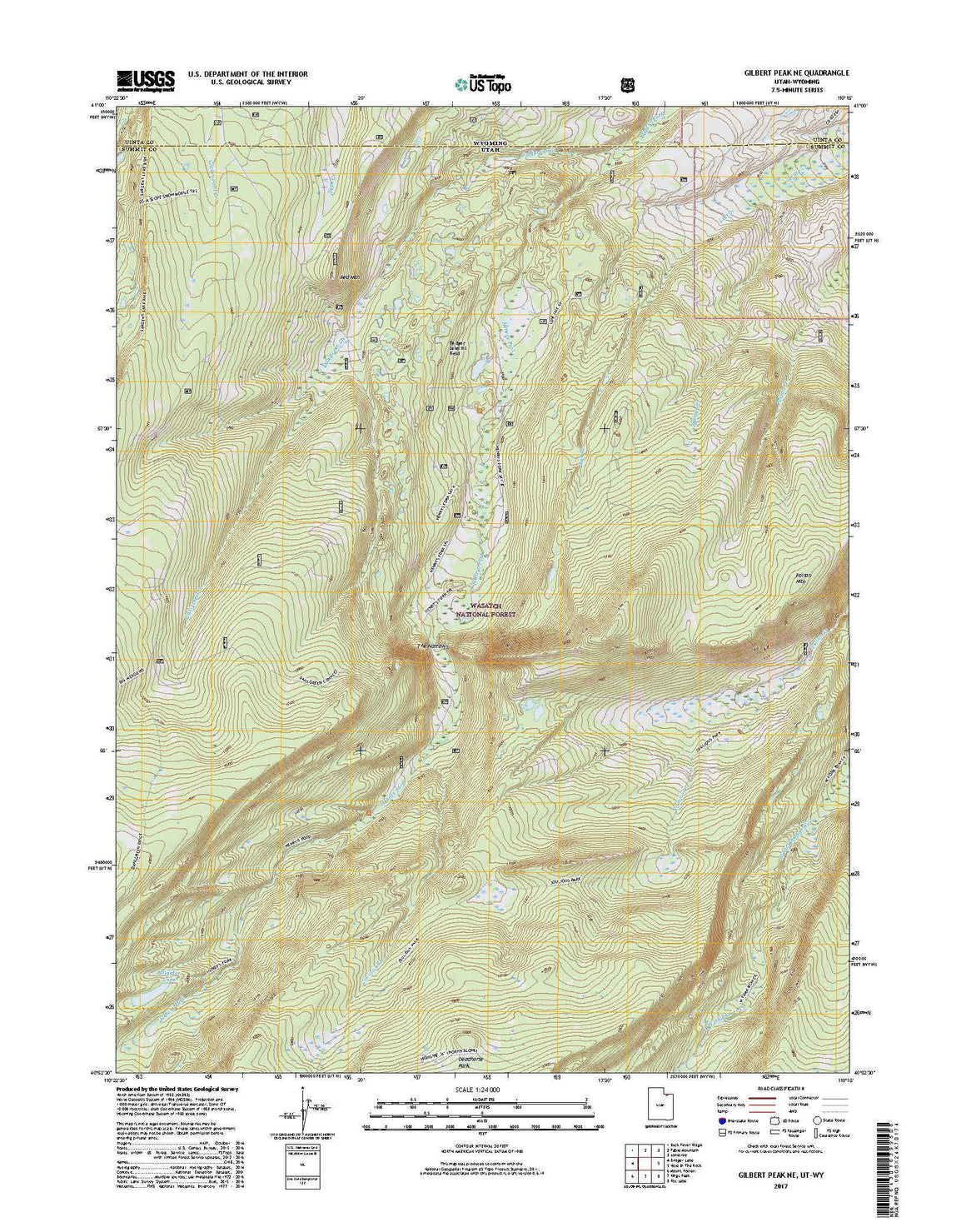 Gilbert Peak NE, UT-WY