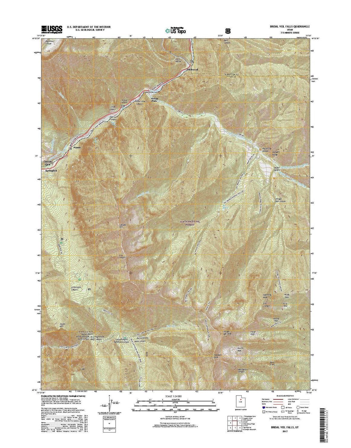 Bridal Veil Falls, UT