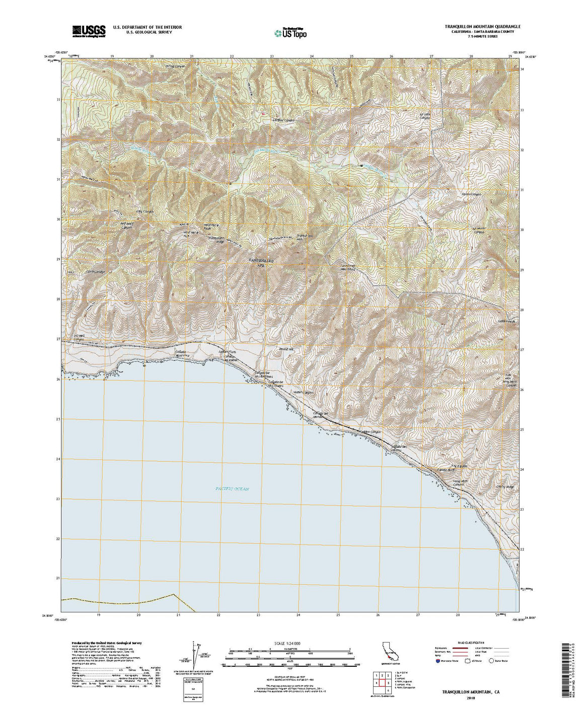 Tranquillon Mountain, CA