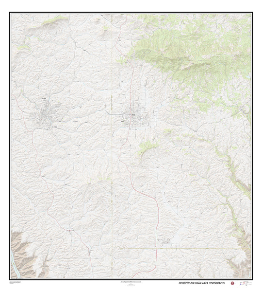 Moscow-Pullman Area Topography
